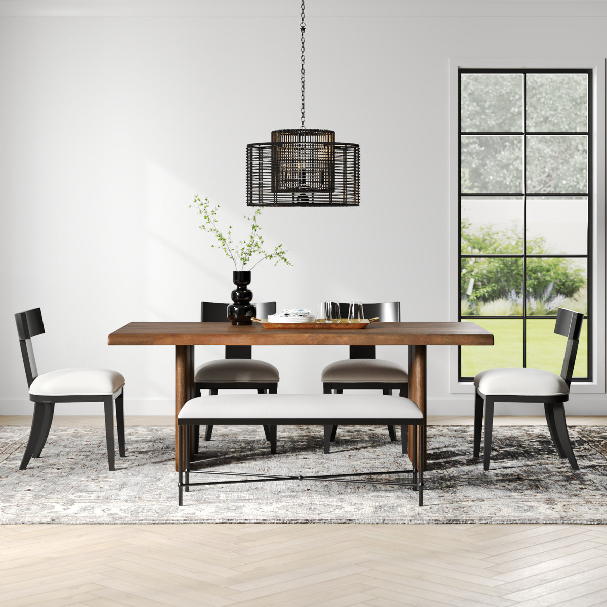 Joss & Main Quince 80" Solid Wood Dining Table & Reviews | Joss & Main
